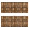 Decking Tiles 11.8"x11.8" Acacia Set of 20