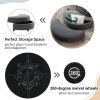 Orisfur. 360&deg; Swivel Accent Barrel Chair with Storage Ottoman &amp; 4 Pillows; Modern Linen Leisure Chair Round Accent for Living Room