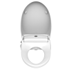Elongated LED Light Electric Bidet Toilet Seat Heated Toilet Seat with Warm Air Dryer and Night Light