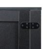 MDF TV stand with storage cabinet; Black