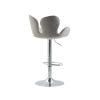 COOLMORE Swivel Bar Stools Set of 2 Adjustable Counter Height Chairs with Footrest for Kitchen, Dining Room