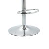 COOLMORE Swivel Bar Stools Set of 2 Adjustable Counter Height Chairs with Footrest for Kitchen, Dining Room
