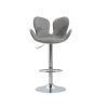 COOLMORE Swivel Bar Stools Set of 2 Adjustable Counter Height Chairs with Footrest for Kitchen, Dining Room