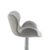 COOLMORE Swivel Bar Stools Set of 2 Adjustable Counter Height Chairs with Footrest for Kitchen, Dining Room