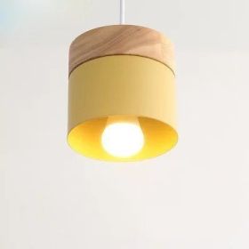 Nordic Creative Restaurant Lamp Makaron Modern Iron Art (Option: Yellow-LED white light)