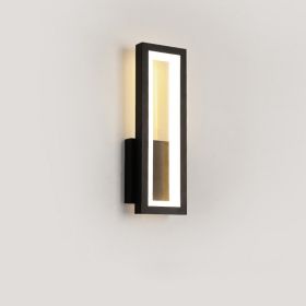 Personality Corridor Wall Light Modern Simple Living Room Background (Option: Black L-Warm light)