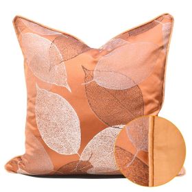 Light Luxury Orange Khaki Club Pillow (Option: 30x50cmPillowcase-Orange AB Rolled Style)