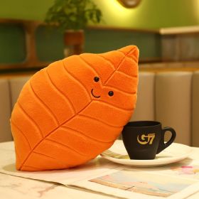 Ins Net Red Simulated Leaf Sleeping Pillow (Color: orange)