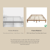 Wooden platform bed frame