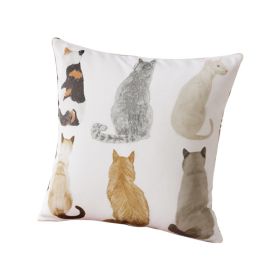Cute Pet Combination Pillow Cover (Option: Velvet-50x50cm-With pillow core)